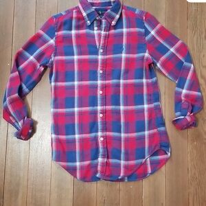 Polo Ralph Lauren Gerogia plaid flannel long sleeve button up shirt XS
